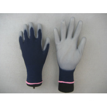 Dark Blue 13G PU Coated Safety Work Glove